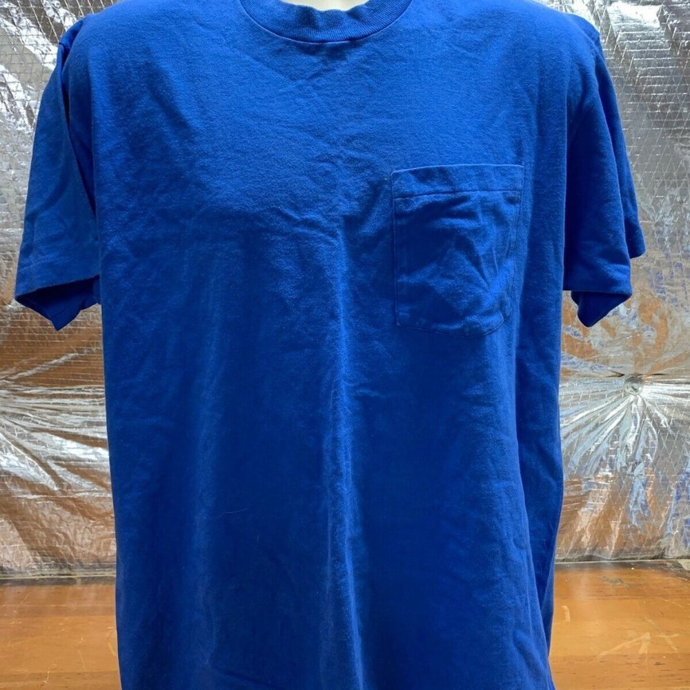 BVD Premium Series Blue Pocket T Shirt Mens XL